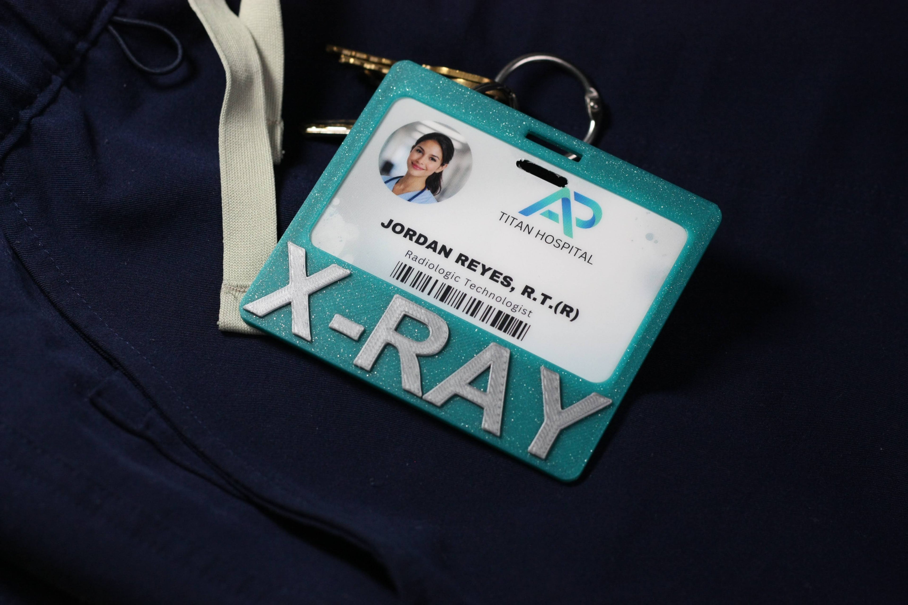 Titan Badge Holder – Lagoon (X-RAY)